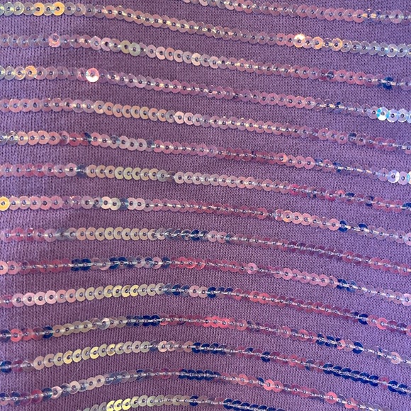 Walt Disney World 50th spirit jersey lilac sequin sweatshirt limited and rare - Picture 3 of 12